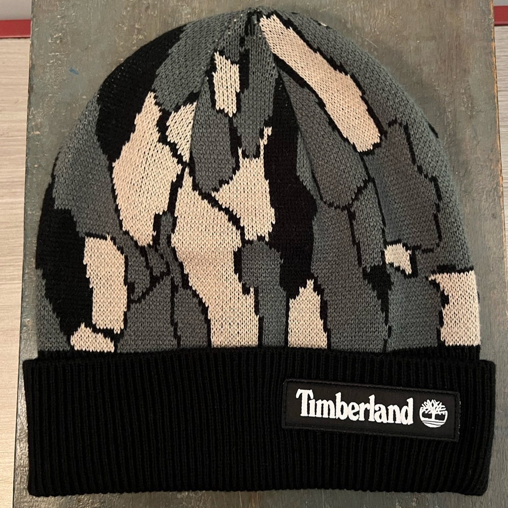 Timberland Bark Camo Beanie NWT